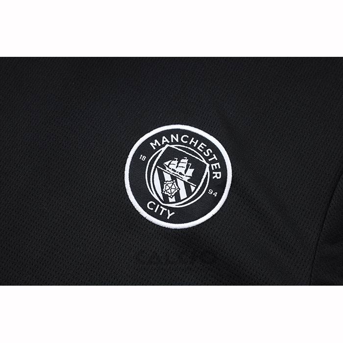 Tuta da Track Manchester City Manica Corta 2025-2026 Nero - Pantaloncini